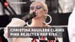 Christina Aguilera Says Pink Wont Kiss Her