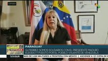 Paraguayos expresan su apoyo al gobierno constitucional venezolano