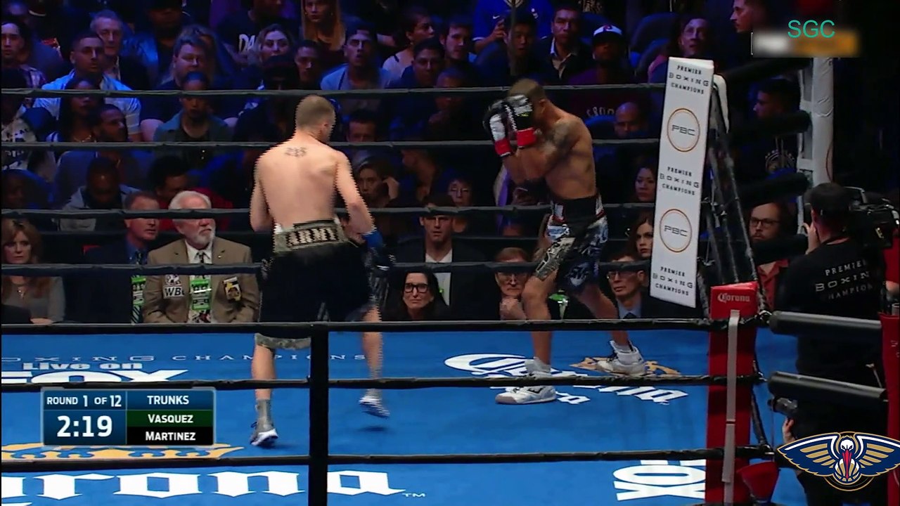 SAMMY VASQUEZ  vs  ARON MARTINEZ , 12 ROUNDS WELTERWEIGHT BOXING