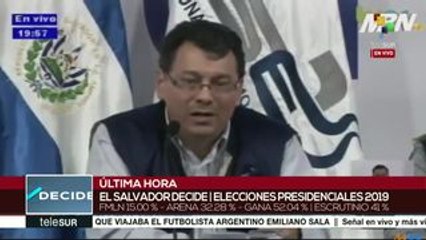 Скачать видео: El Salvador: informa TSE sobre resultados de comicios presidenciales