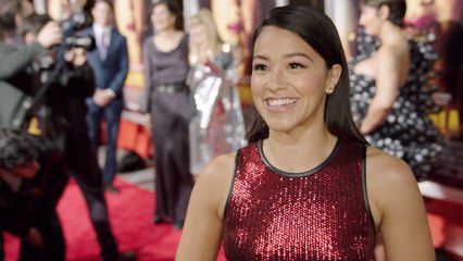 A Smiling And Shining Gina Rodriguez At The Red Carpet 'Miss Bala' Premiere