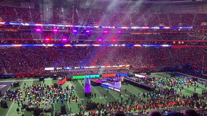 Watch the Super Bowl LIII halftime show get set up
