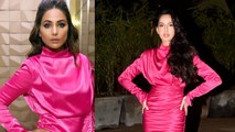 Nora Fatehi copies Hina Khan's look at her birthday party; Watch Video | Boldsky