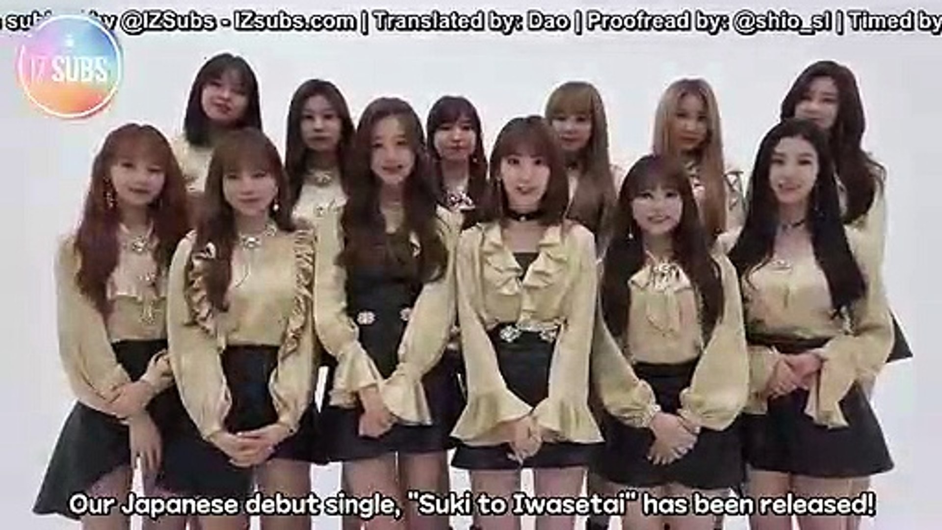 ENG SUB] 190204 IZ*ONE - Japan Debut [Suki to Iwasetai] Is