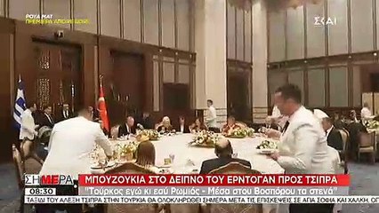 "Μες του Βοσπόρου τα στενά" στο δείπνο Ερντογάν- Τσίπρα