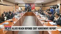 Korea and U.S. have reached agreement in principle on defense cost sharing: U.S. State Dept.