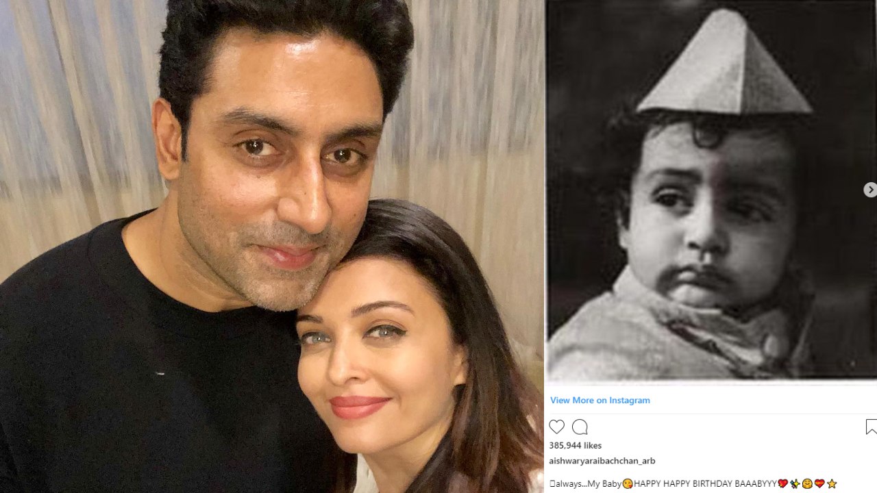 Abhishek Bachchan's Birthday: Aishwarya Rai shares CUTE picture of his childhood | FilmiBeat