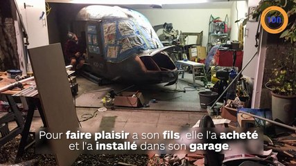 Une maman achète un hélicoptère et le transforme en home cinema !