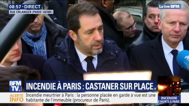 Incendie à Paris : Christophe Castaner salue l'immense travail des pompiers, qui ont sauvé 50 personnes