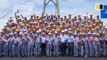 Mega bridge workers finally go home for the holidays