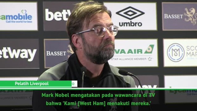 West Ham Tidak Menakuti Liverpool - Klopp