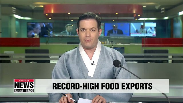 Korea's exports of food products rose to US$ 9.3 bil. in 2018