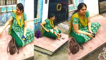 திமுக பிரமுகர் வீடு முன் பெண் தர்ணா- வீடியோ