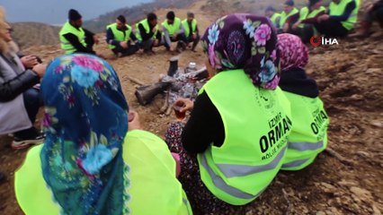 İzmir'in dağları kadınların elleriyle nakış gibi işleniyor
