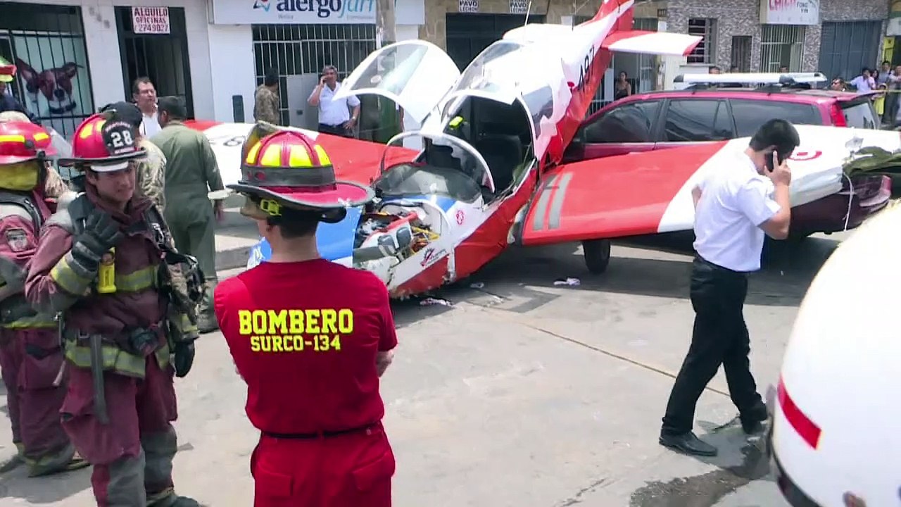 Flugzeugabsturz in Lima - Notlandung mitten in der Stadt
