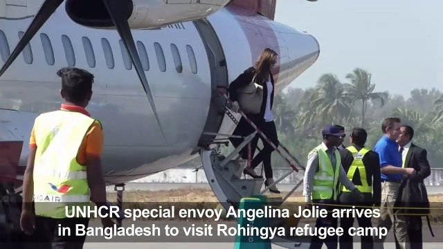 Angelina Jolie in Bangladesh to visit Rohingya refugee camp