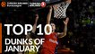 Turkish Airlines EuroLeague, Top 10 Dunks of January