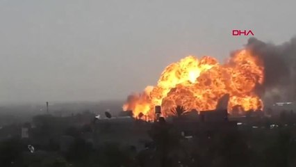 Dha Dış - Gazze'de Lpg Tankı Patladı, Alevler Birçok Noktadan Görüldü