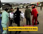 Jesús María: helicoptero aterrizó de emergencia en la av. Brasil para transportar herido