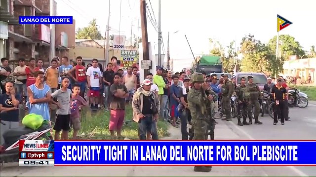 Security tight in Lanao del Norte for BOL plebiscite