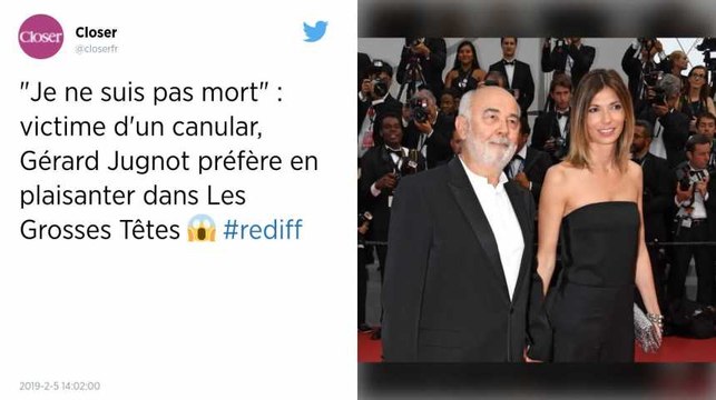 Quand Gérard Jugnot doit démentir sa propre mort dans « Les Grosses Têtes »