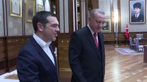 Cumhurbaşkanı Erdoğan, Yunanistan Başbakanı Çipras'ı kabul etti - ANKARA