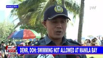 DENR, DOH: Swimming not allowed at Manila Bay