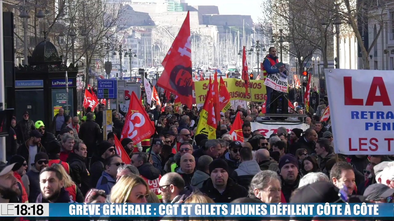 Le 18:18 : Quand les gilets jaunes et la CGT manifestent côte à côte
