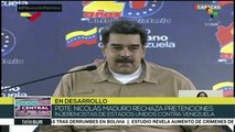 Maduro a Trump: Usted no tiene derecho a amenazar a un pueblo pacífico