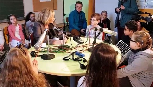 Stiring-Wendel : Patricia Kaas en visite dans l'école de son enfance