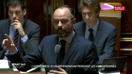 Edouard Philippe “entend” le risque d’organiser un référendum le jour des européennes