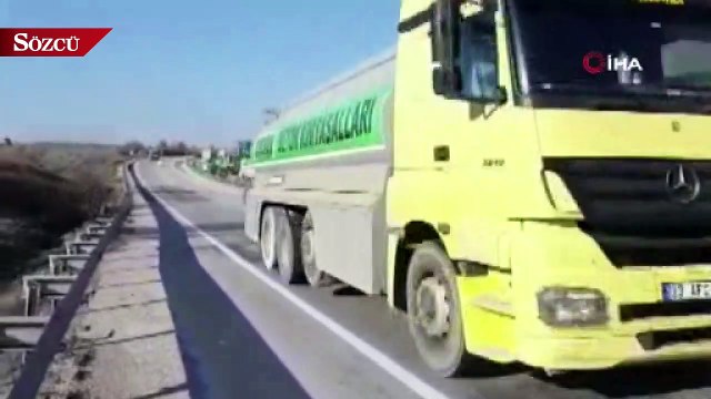 Yolcu otobüsü ile kamyon çarpıştı