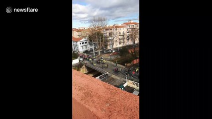 Gilets Jaunes protest in southern France