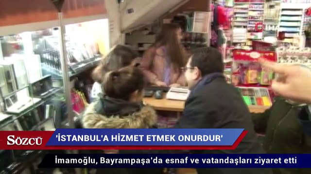 İmamoğlu, Bayrampaşa’da esnaf ve vatandaşları ziyaret etti