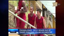 Frickson Erazo entrena con normalidad en Barcelona