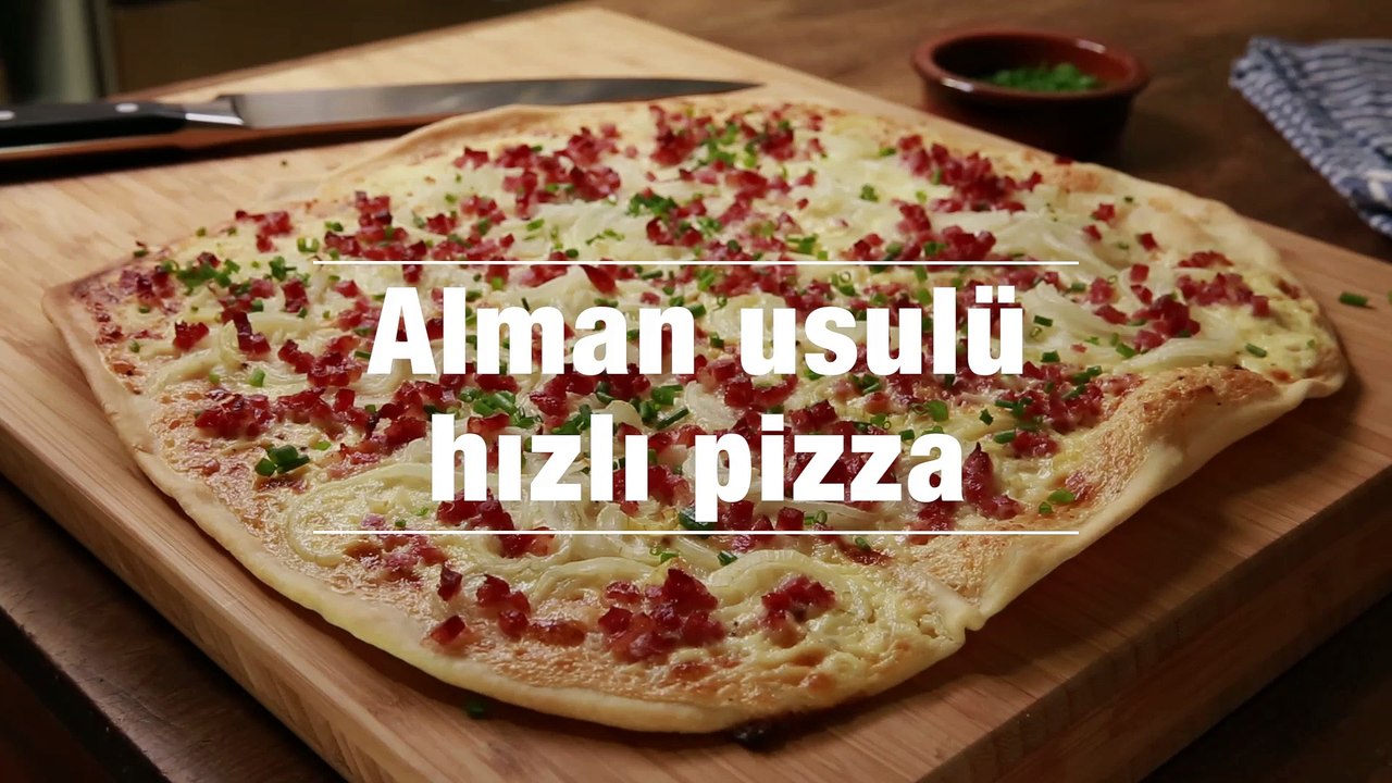 Alman usulu hizli pizza