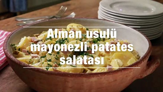 Alman usulu mayonezli patates salatasi