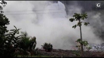 Deslizamento de pedra no interior de Castelo