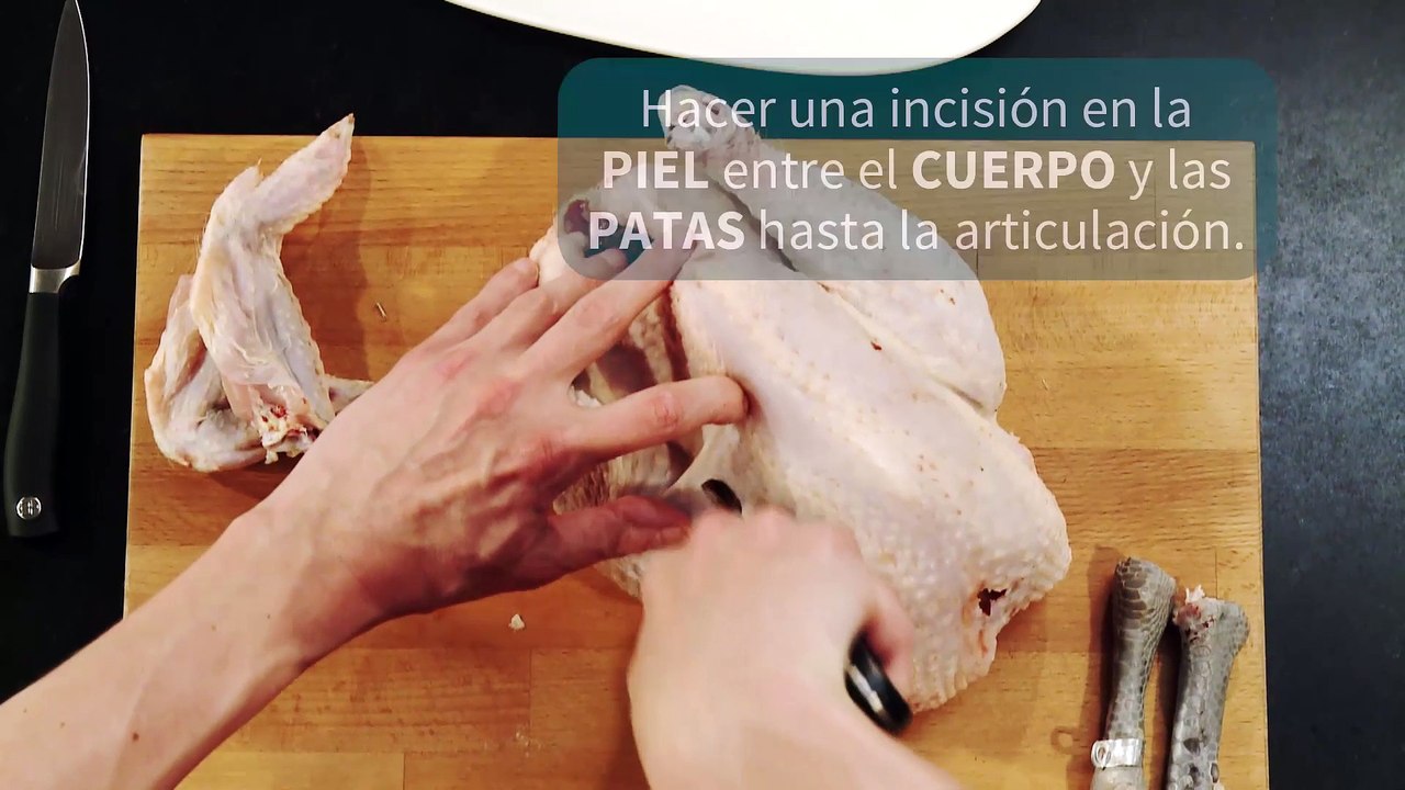 como despiezar un pollo