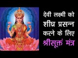 देवी लक्ष्मी को शीघ्र प्रसन्न करने के लिए श्रीसूक्तं मंत्र | Goddess Laxmi Shri Suktam Mantra |