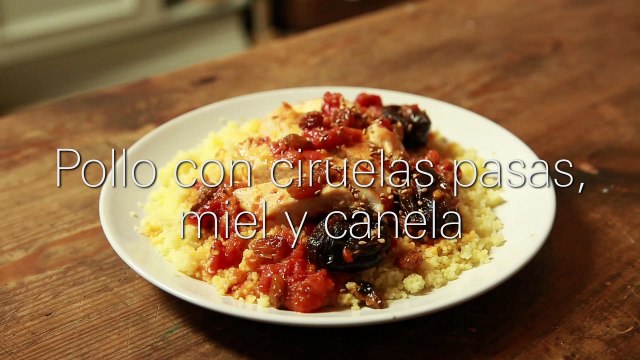 Pollo con ciruelas pasas