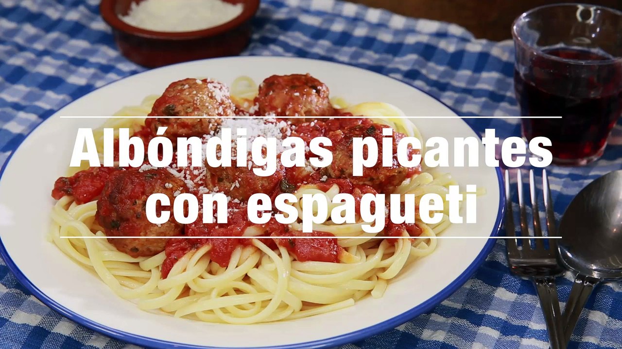 Albondigas Picantes Con Espagueti
