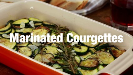 Marinated Courgettes