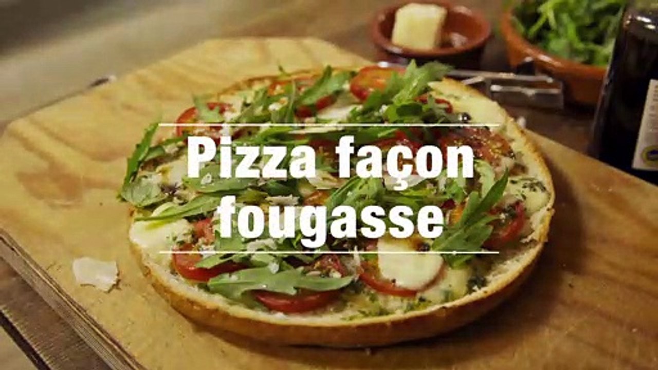 Pizza facon fougasse
