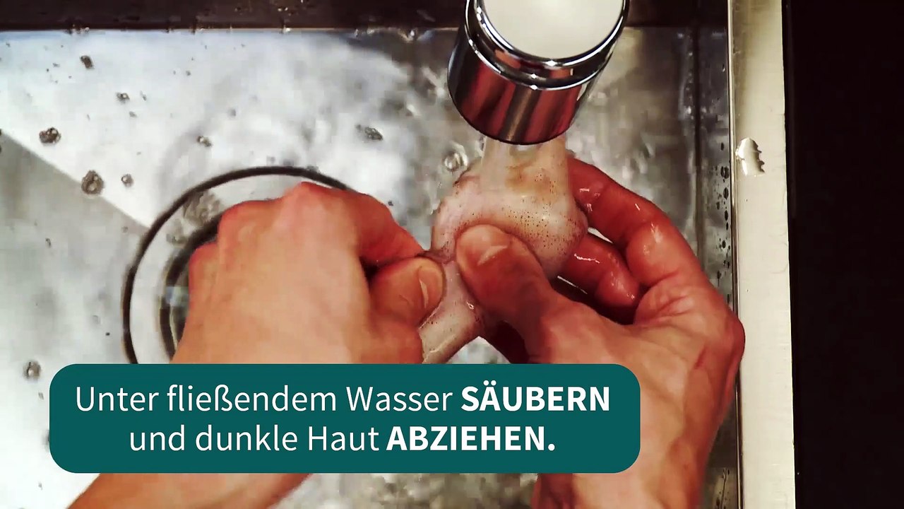 Die Kochschule - Kalmar und Sepia vorbereiten