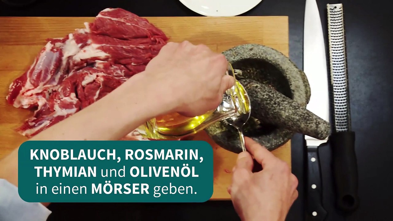 Die Kochschule: Lammschulter Binden