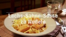 Lachs-Sahne-Sosse für Nudeln - Lachs-Pasta Rezept