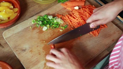 Putengeschnetzeltes mit Karotten-Orangen-Sauce Rezept