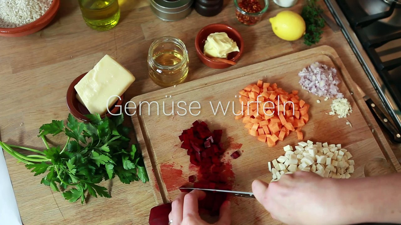 Risotto mit Wurzel-Gemüse und Gremolata Rezept