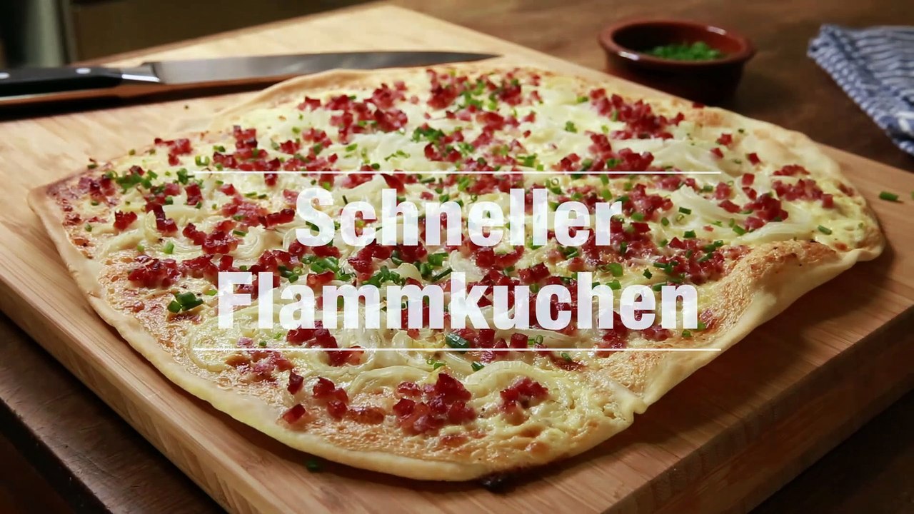 Schneller Flammkuchen Rezept